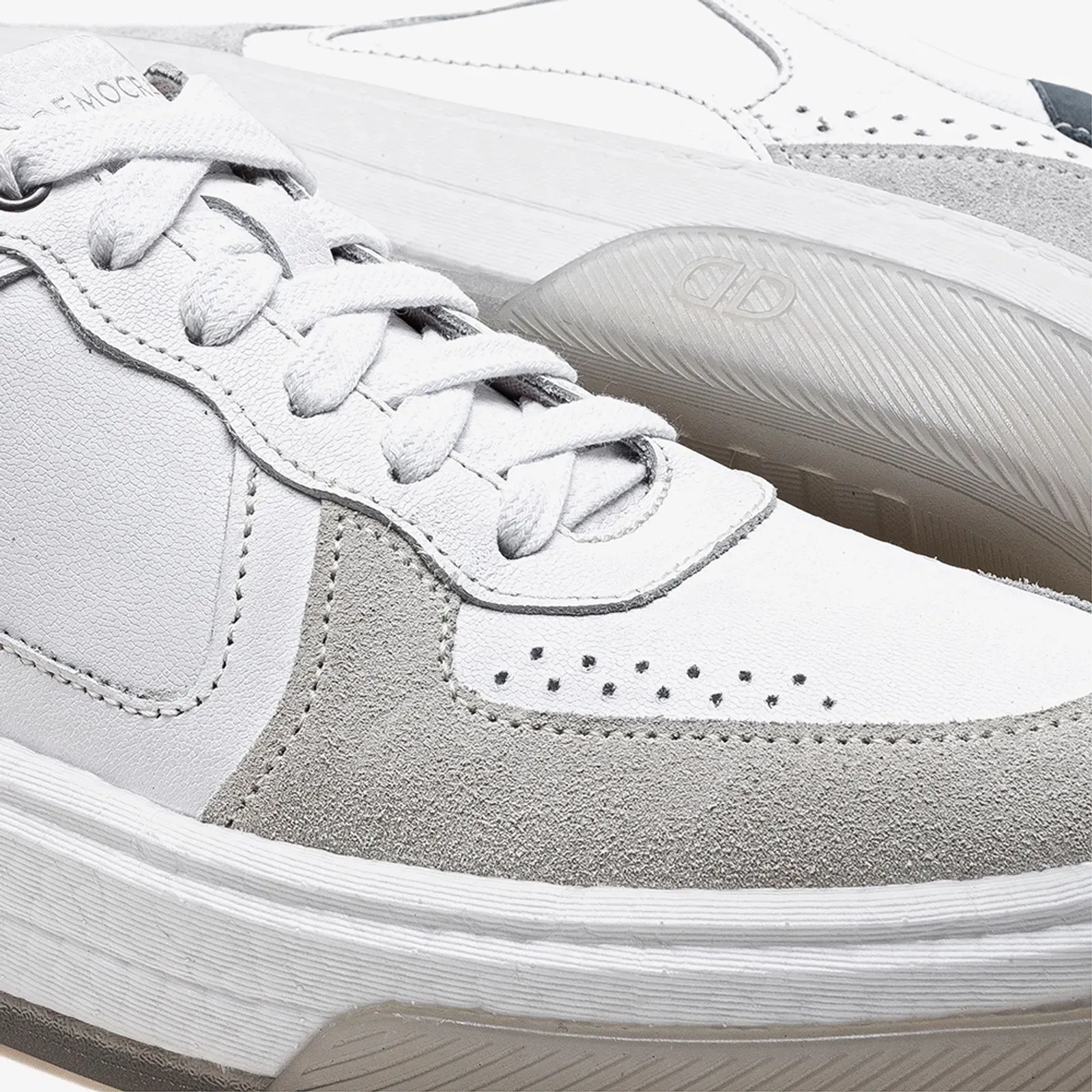 Democrata Tenis Casual 623101-004 Branco Couro -3-